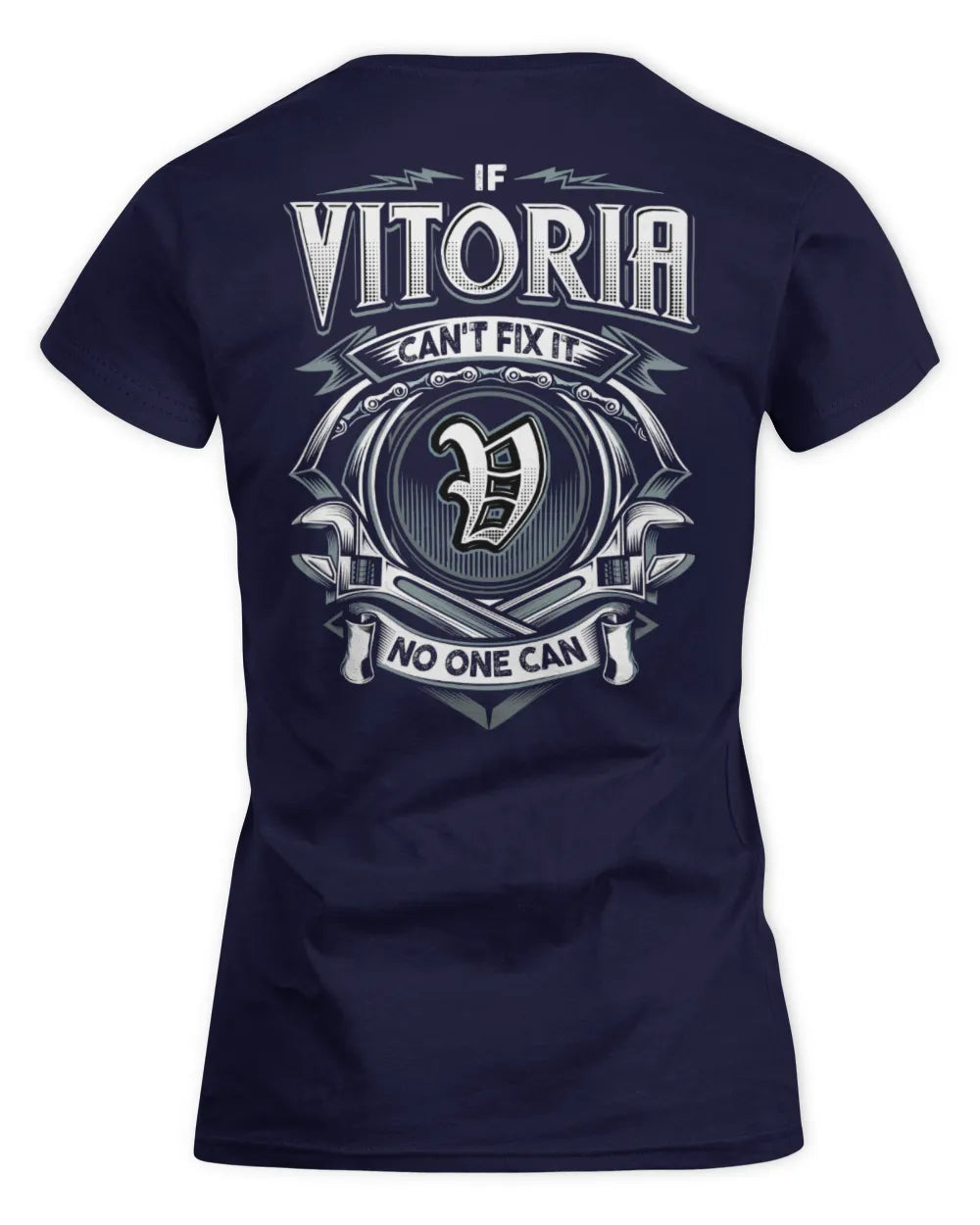 VITORIA AP81-K4-626 - Personalized Ahmed Quote Apparel “If Ahmed Can't Fix It, No One Can” - Women's Standard T-Shirt - Navy