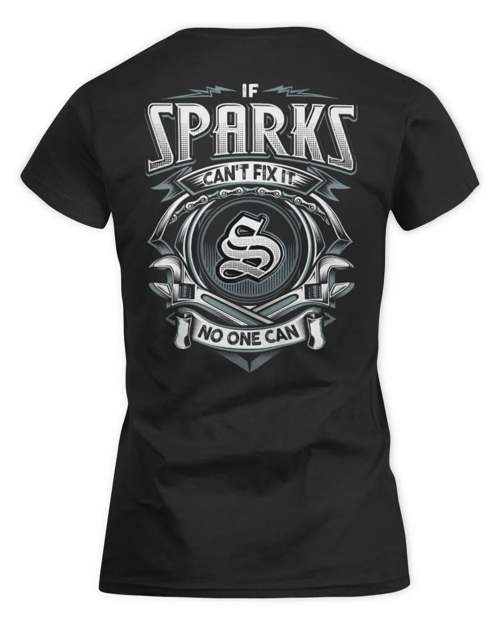 SPARKS AP81-K4-626 - Personalized Ahmed Quote Apparel “If Ahmed Can't Fix It, No One Can” - Women's Standard T-Shirt - Black