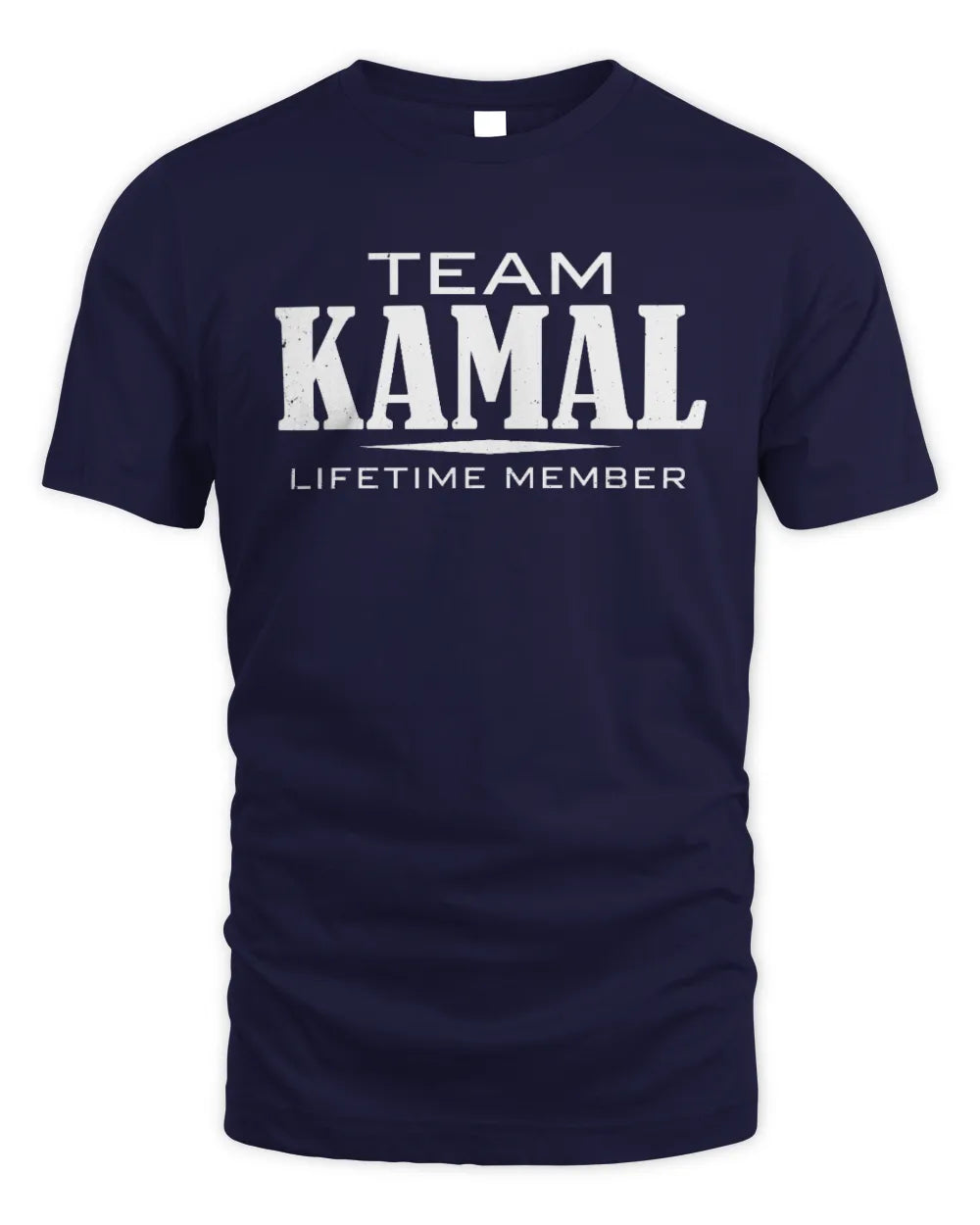KAMAL BL62-K4-128 - Personalized “Team NAME Lifetime Member” - Unisex Standard T-Shirt - Navy