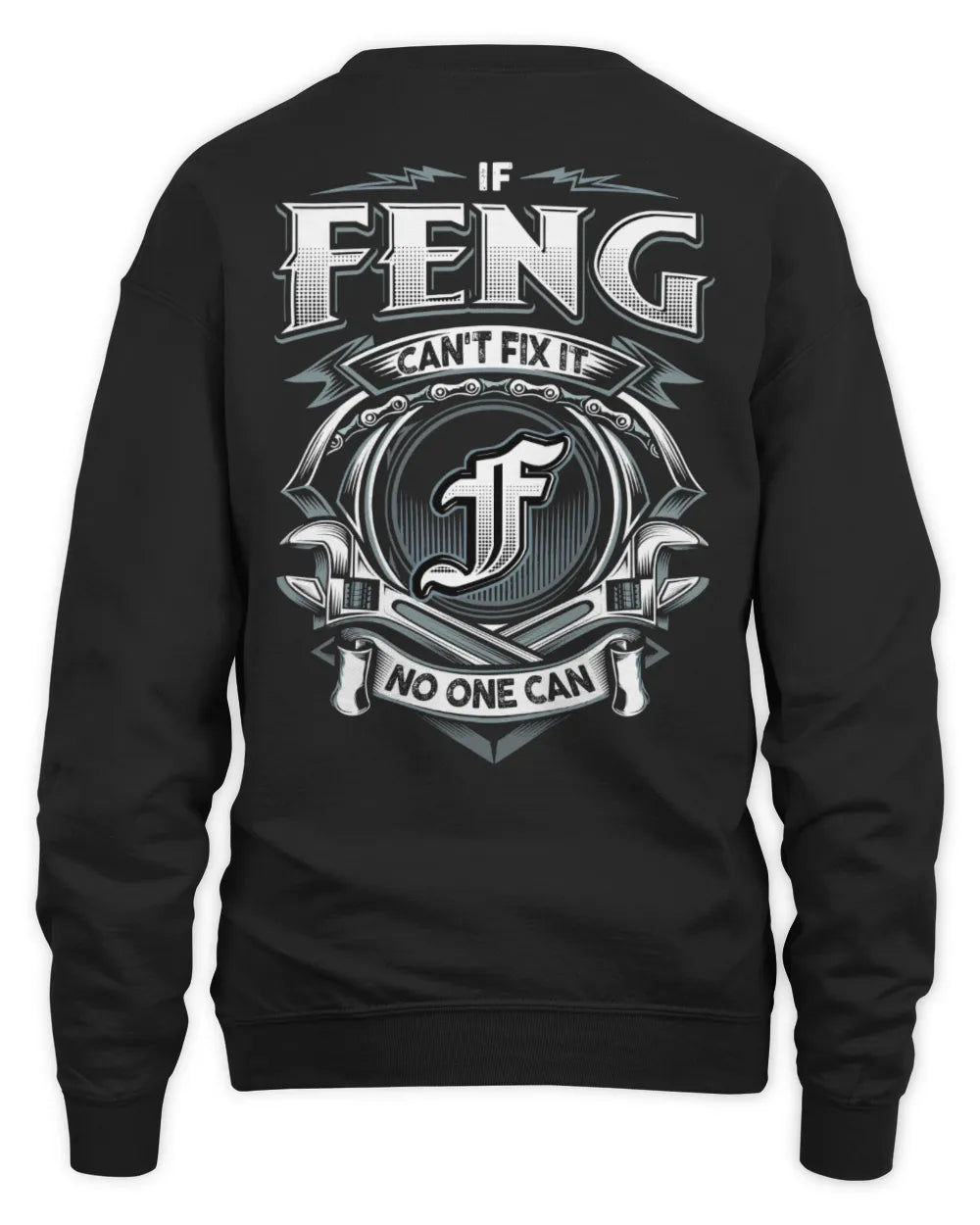 FENG AP81-K4-626 - Personalized Ahmed Quote Apparel “If Ahmed Can't Fix It, No One Can” - Unisex Sweatshirt - Black