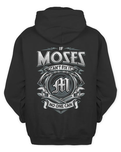 MOSES AP81-K4-626 - Personalized Ahmed Quote Apparel “If Ahmed Can't Fix It, No One Can” - Unisex Hoodie - Black