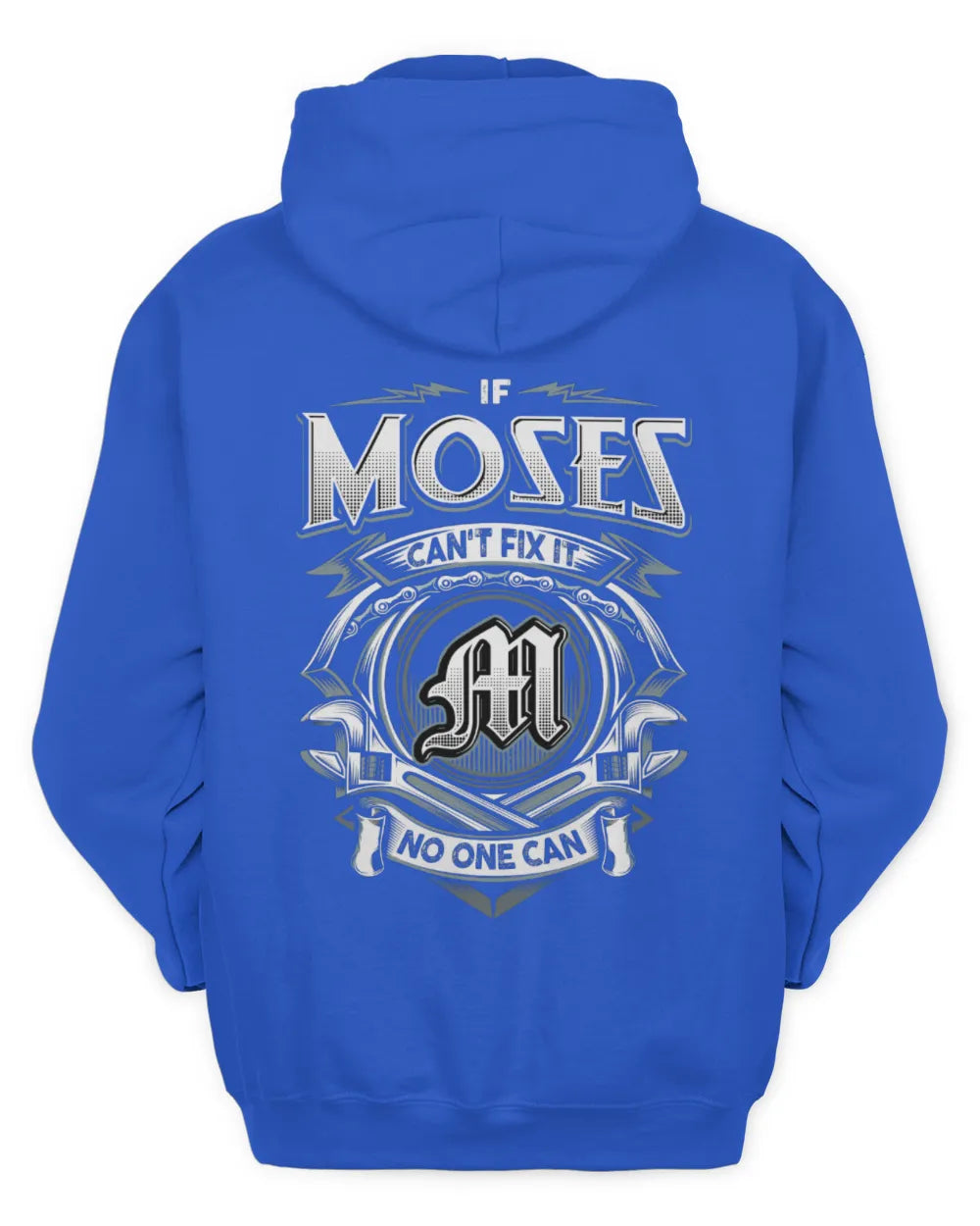 MOSES AP81-K4-626 - Personalized Ahmed Quote Apparel “If Ahmed Can't Fix It, No One Can” - Unisex Hoodie - Royal