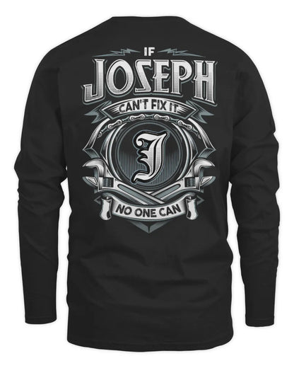 JOSEPH AP81-K4-626 - Personalized Ahmed Quote Apparel “If Ahmed Can't Fix It, No One Can” - Men's Long Sleeved T-Shirt - Black