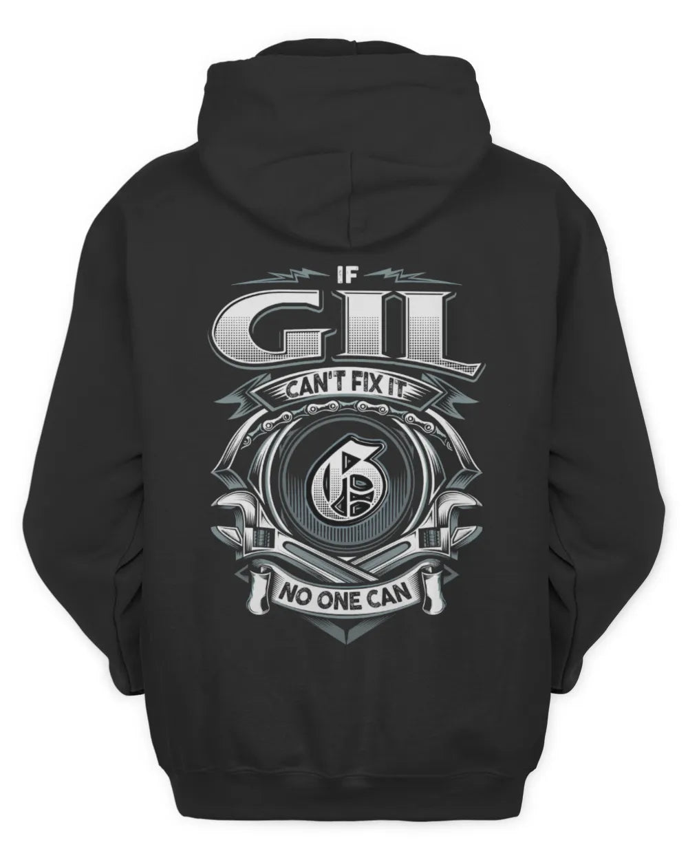 GIL AP81-K4-626 - Personalized Ahmed Quote Apparel “If Ahmed Can't Fix It, No One Can” - Unisex Hoodie - Black