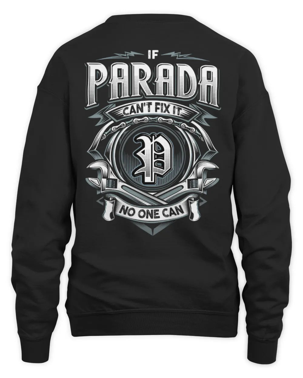 PARADA AP81-K4-626 - Personalized Ahmed Quote Apparel “If Ahmed Can't Fix It, No One Can” - Unisex Sweatshirt - Black