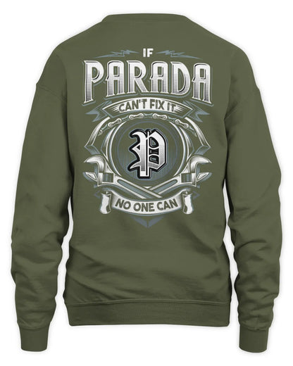 PARADA AP81-K4-626 - Personalized Ahmed Quote Apparel “If Ahmed Can't Fix It, No One Can” - Unisex Sweatshirt - Military Green
