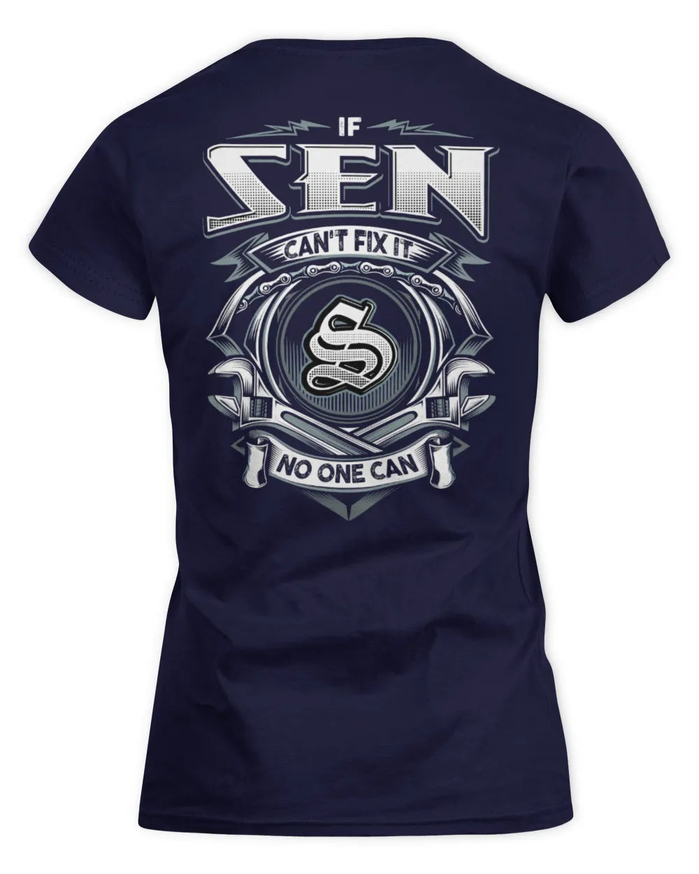 SEN AP81-K4-626 - Personalized Ahmed Quote Apparel “If Ahmed Can't Fix It, No One Can” - Women's Standard T-Shirt - Navy