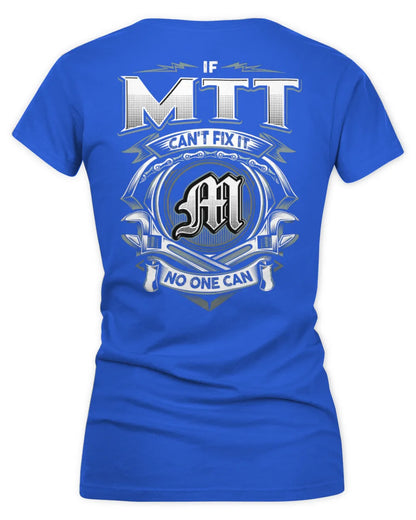 MTT AP81-K4-626 - Personalized Ahmed Quote Apparel “If Ahmed Can't Fix It, No One Can” - Women's V-Neck T-Shirt - Royal