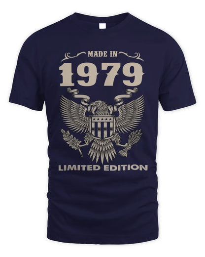 1979 HH89-K2 – Classic Birth Year Limited Edition T-Shirt - Unisex Standard T-Shirt - Navy