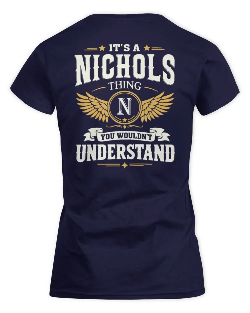NICHOLS KT06-M008 It’s a [NAME] Thing – You Wouldn’t Understand | Personalized Vintage T-Shirt - Women's Standard T-Shirt - Navy