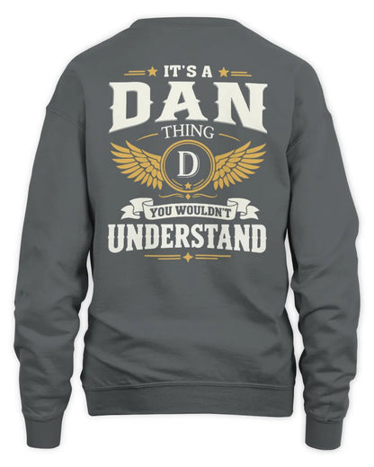DAN KT06-M008 It’s a [NAME] Thing – You Wouldn’t Understand | Personalized Vintage T-Shirt - Unisex Sweatshirt - Charcoal