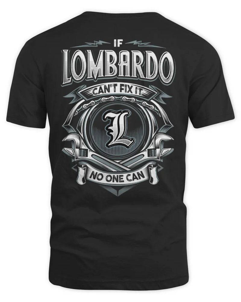LOMBARDO AP81-K4-626 - Personalized Ahmed Quote Apparel “If Ahmed Can't Fix It, No One Can” - Unisex Standard T-Shirt - Black