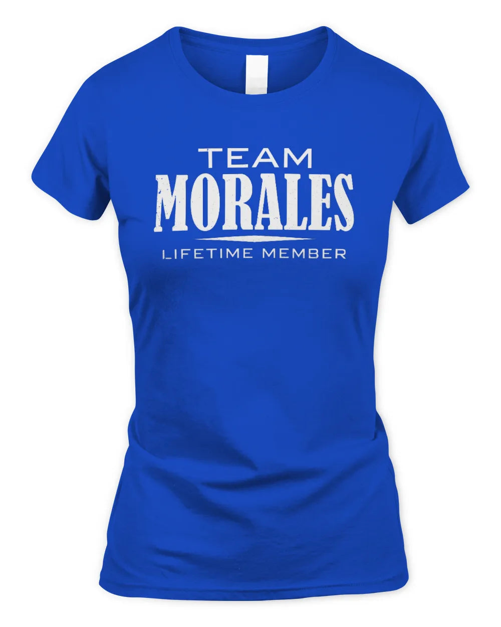 MORALES BL62-K4-128 - Personalized “Team NAME Lifetime Member” - Women's Standard T-Shirt - Royal
