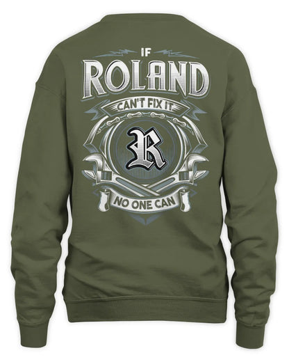 ROLAND AP81-K4-626 - Personalized Ahmed Quote Apparel “If Ahmed Can't Fix It, No One Can” - Unisex Sweatshirt - Military Green