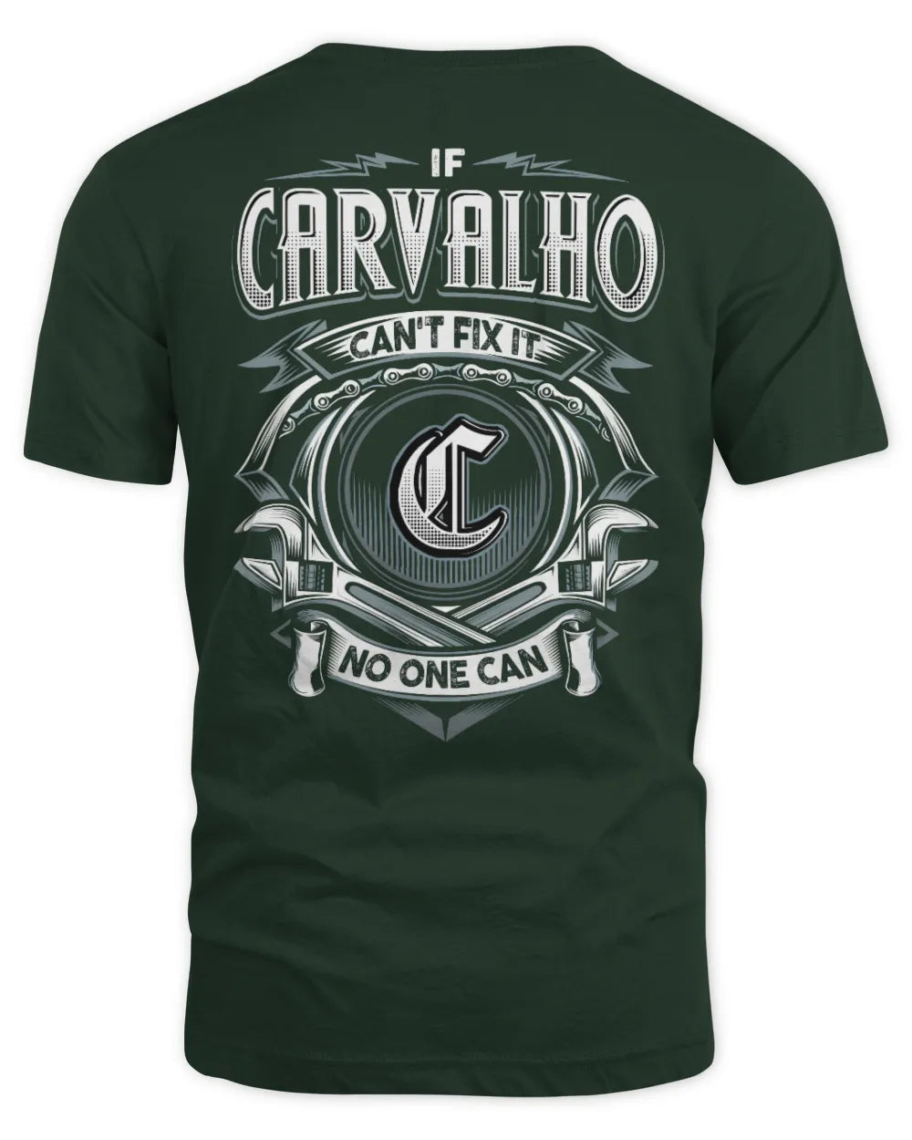 CARVALHO AP81-K4-626 - Personalized Ahmed Quote Apparel “If Ahmed Can't Fix It, No One Can” - Unisex Standard T-Shirt - Forest Green