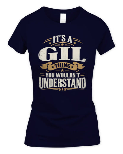 GIL P08 TH51 - Personalized “It’s a/an [NAME] Thing – You Wouldn’t Understand” Shirt - Women's Standard T-Shirt - Navy