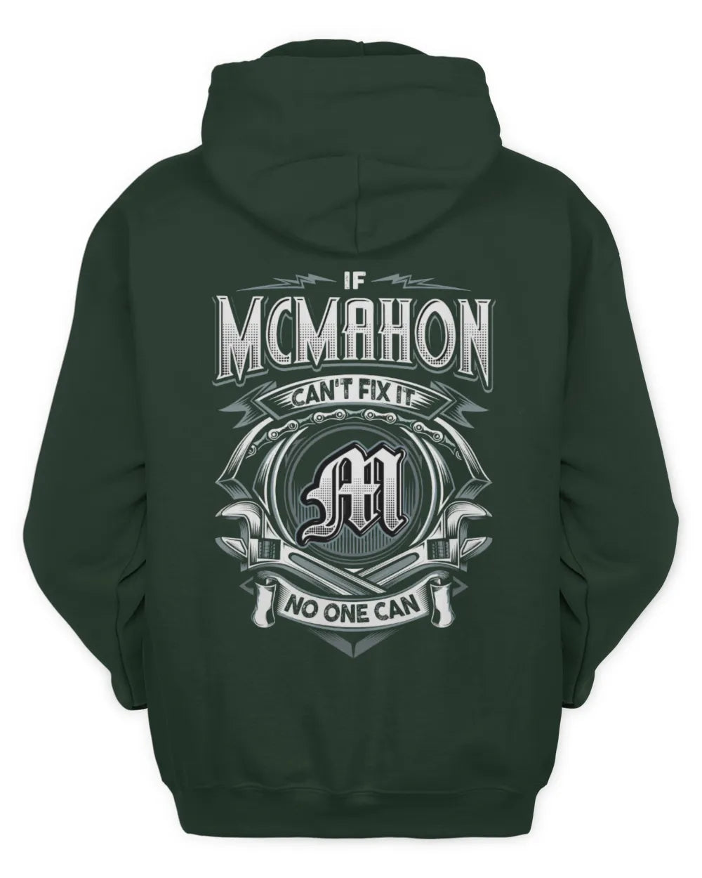 MCMAHON AP81-K4-626 - Personalized Ahmed Quote Apparel “If Ahmed Can't Fix It, No One Can” - Unisex Hoodie - Forest Green