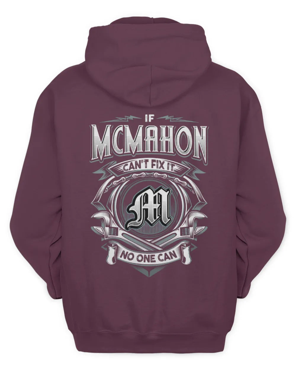 MCMAHON AP81-K4-626 - Personalized Ahmed Quote Apparel “If Ahmed Can't Fix It, No One Can” - Unisex Hoodie - Maroon