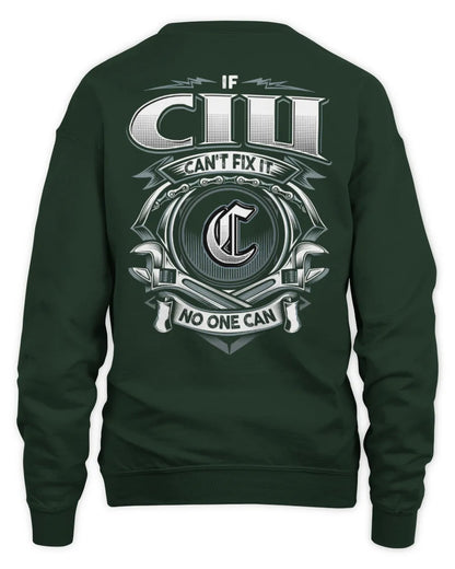CIU AP81-K4-626 - Personalized Ahmed Quote Apparel “If Ahmed Can't Fix It, No One Can” - Unisex Sweatshirt - Forest Green