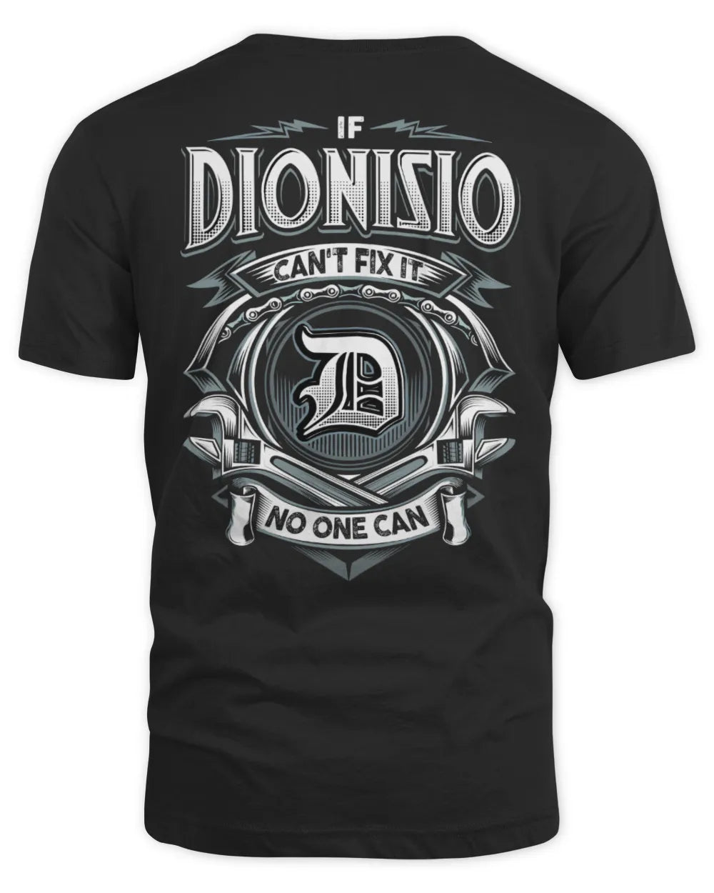 DIONISIO AP81-K4-626 - Personalized Ahmed Quote Apparel “If Ahmed Can't Fix It, No One Can” - Unisex Standard T-Shirt - Black