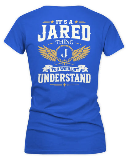 JARED KT06-M008 It’s a [NAME] Thing – You Wouldn’t Understand | Personalized Vintage T-Shirt - Women's V-Neck T-Shirt - Royal