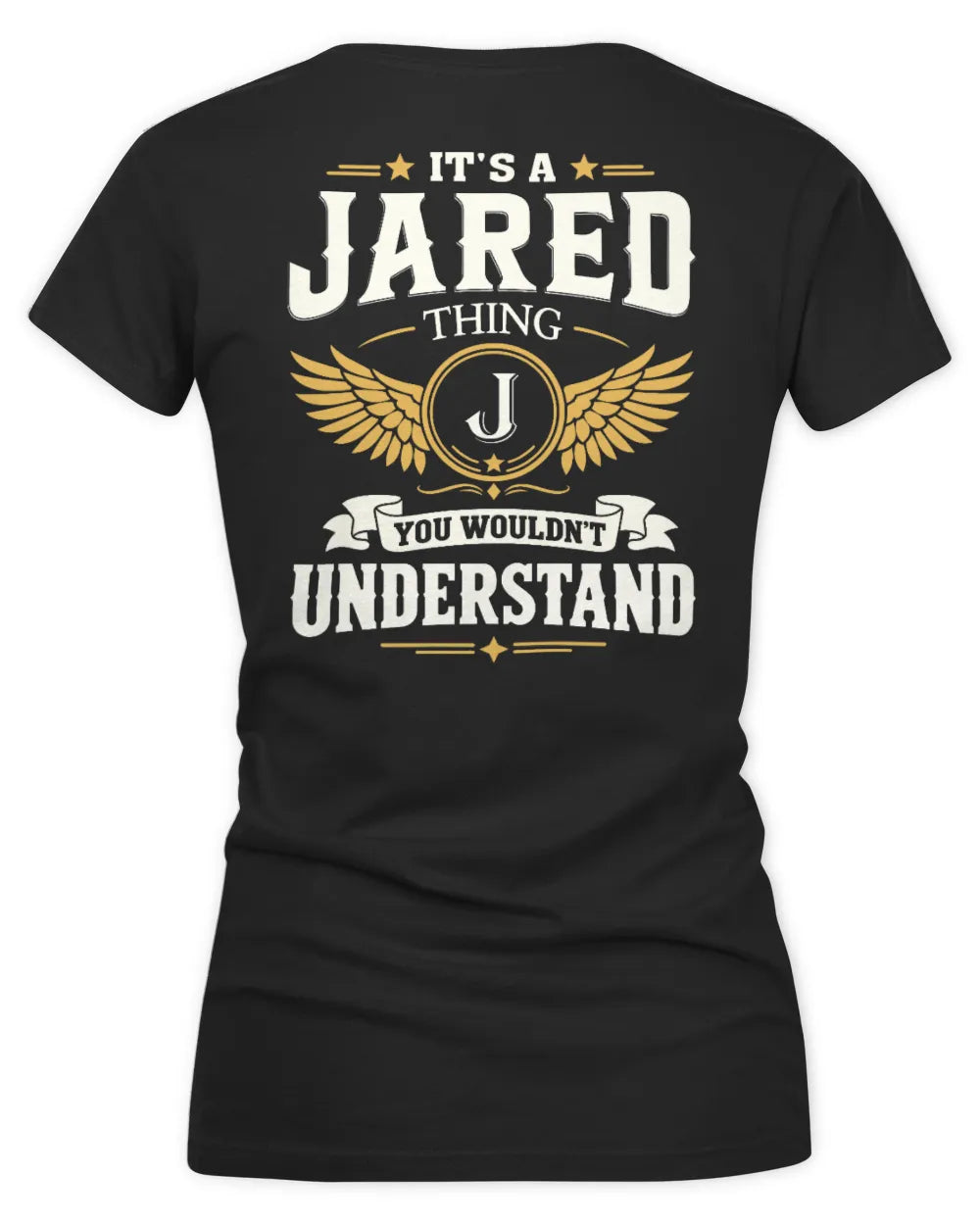 JARED KT06-M008 It’s a [NAME] Thing – You Wouldn’t Understand | Personalized Vintage T-Shirt - Women's V-Neck T-Shirt - Black