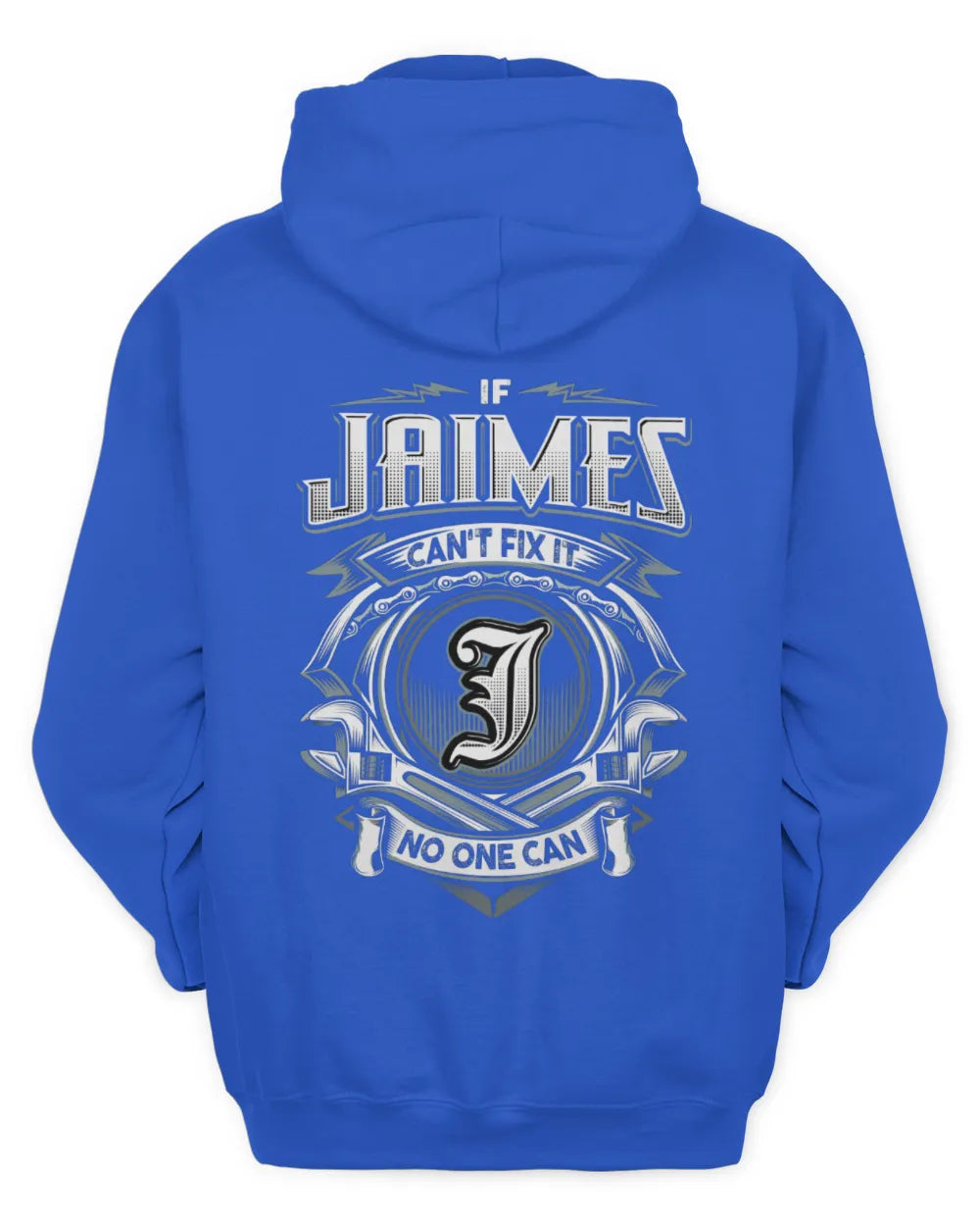 JAIMES AP81-K4-626 - Personalized Ahmed Quote Apparel “If Ahmed Can't Fix It, No One Can” - Unisex Hoodie - Royal