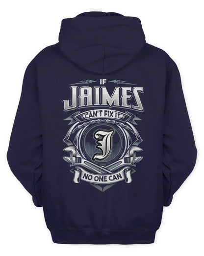 JAIMES AP81-K4-626 - Personalized Ahmed Quote Apparel “If Ahmed Can't Fix It, No One Can” - Unisex Hoodie - Navy