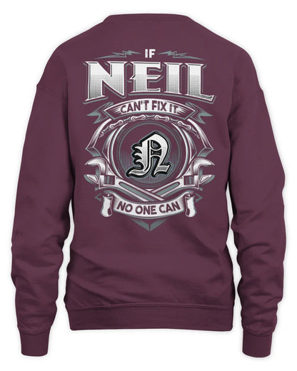 NEIL AP81-K4-626 - Personalized Ahmed Quote Apparel “If Ahmed Can't Fix It, No One Can” - Unisex Sweatshirt - Maroon