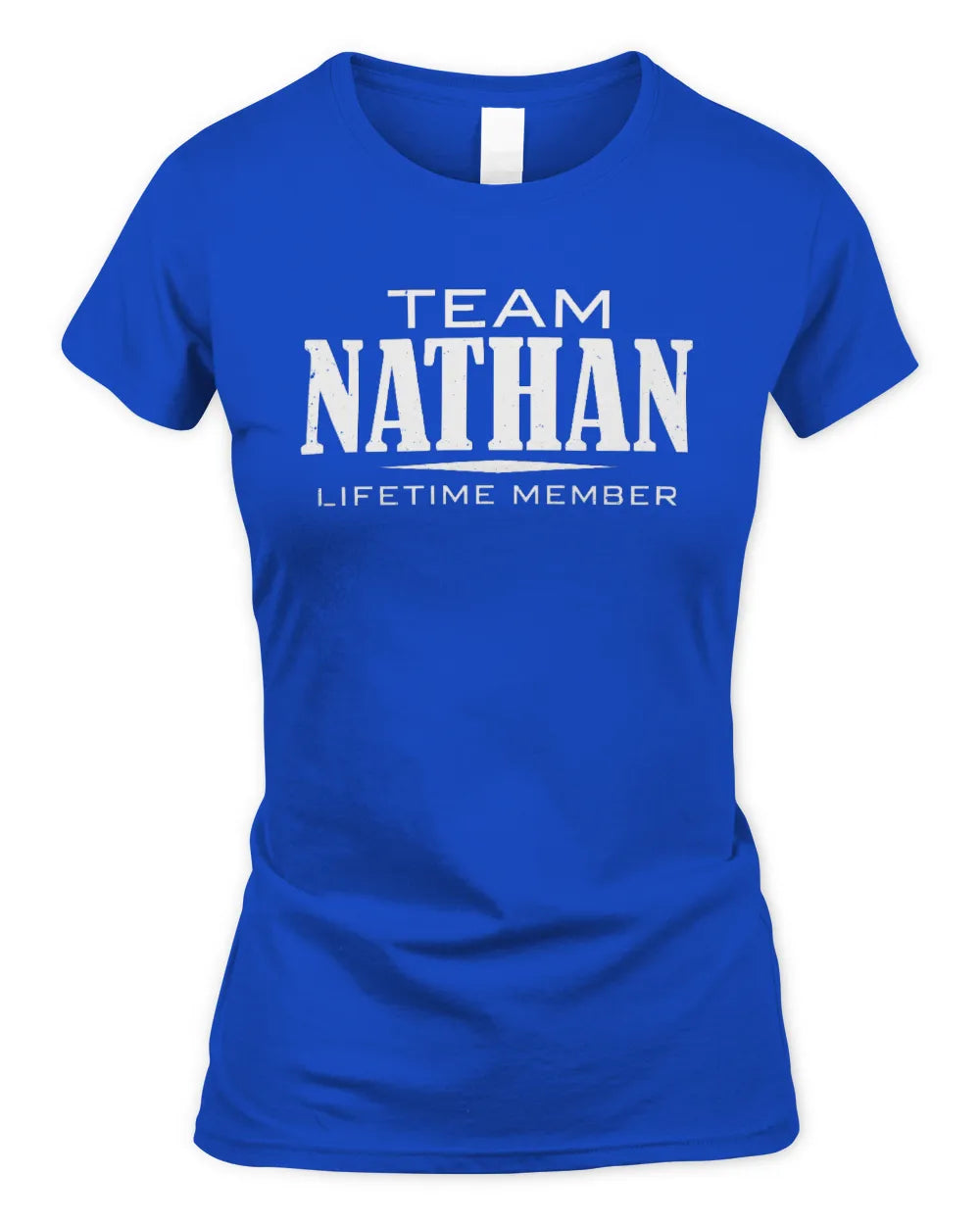 NATHAN BL62-K4-128 - Personalized “Team NAME Lifetime Member” - Women's Standard T-Shirt - Royal