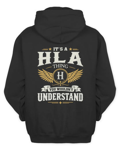 HLA KT06-M008 It’s a [NAME] Thing – You Wouldn’t Understand | Personalized Vintage T-Shirt - Unisex Hoodie - Black
