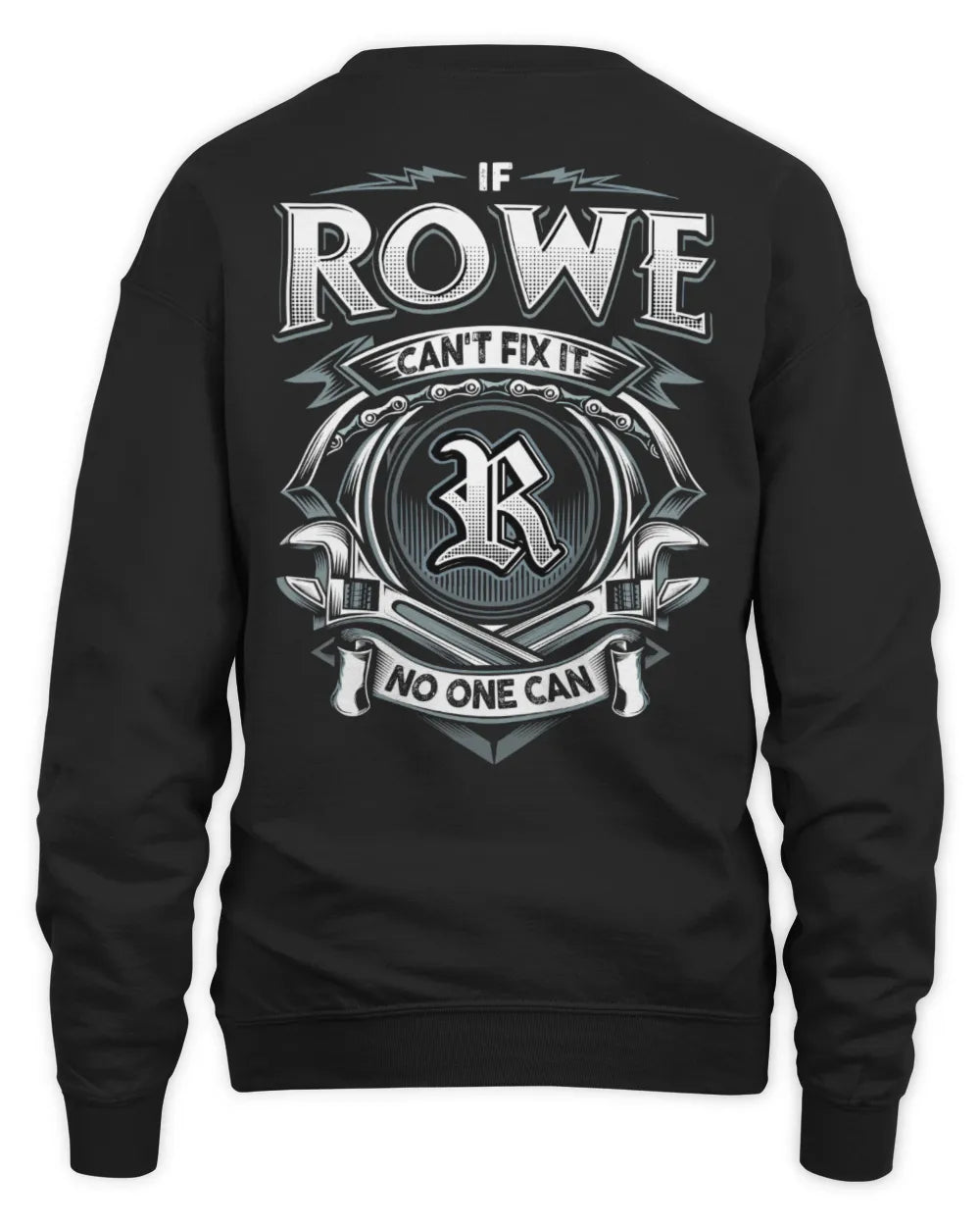 ROWE AP81-K4-626 - Personalized Ahmed Quote Apparel “If Ahmed Can't Fix It, No One Can” - Unisex Sweatshirt - Black