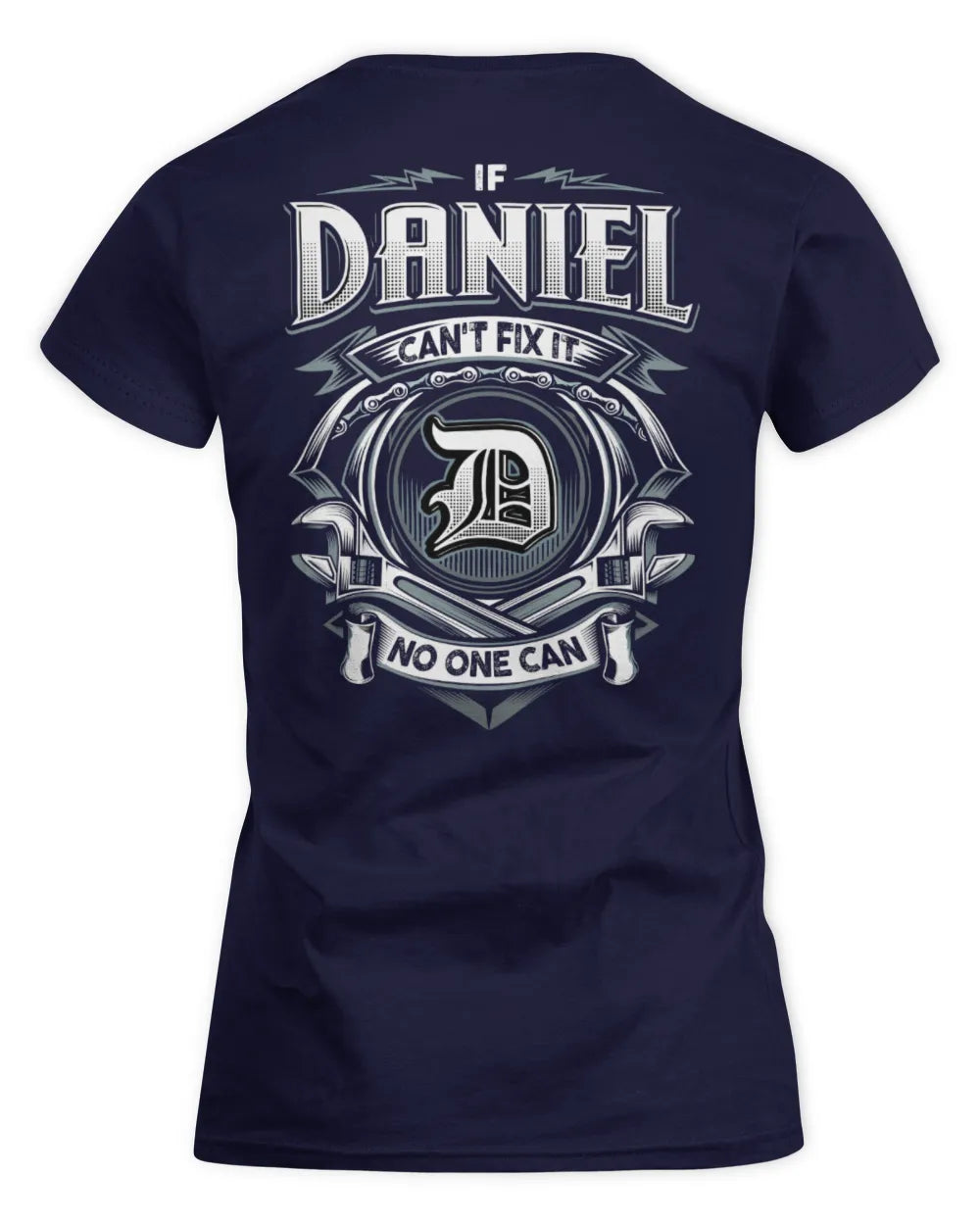 DANIEL AP81-K4-626 - Personalized Ahmed Quote Apparel “If Ahmed Can't Fix It, No One Can” - Women's Standard T-Shirt - Navy