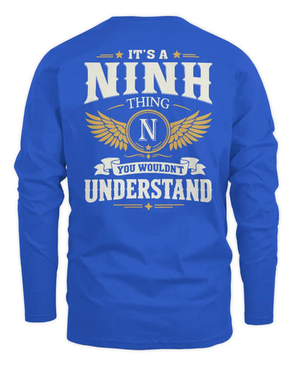 NINH KT06-M008 It’s a [NAME] Thing – You Wouldn’t Understand | Personalized Vintage T-Shirt - Men's Long Sleeved T-Shirt - Royal