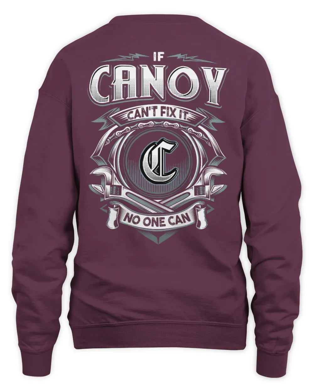 CANOY AP81-K4-626 - Personalized Ahmed Quote Apparel “If Ahmed Can't Fix It, No One Can” - Unisex Sweatshirt - Maroon