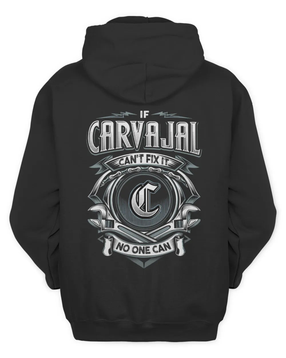 CARVAJAL AP81-K4-626 - Personalized Ahmed Quote Apparel “If Ahmed Can't Fix It, No One Can” - Unisex Hoodie - Black