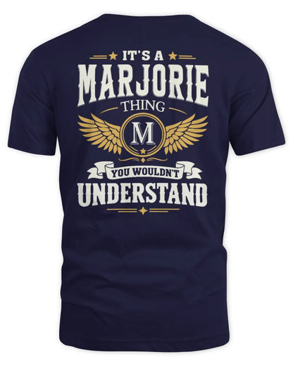 MARJORIE KT06-M008 It’s a [NAME] Thing – You Wouldn’t Understand | Personalized Vintage T-Shirt - Unisex Standard T-Shirt - Navy
