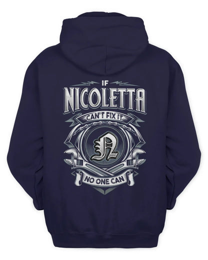 NICOLETTA AP81-K4-626 - Personalized Ahmed Quote Apparel “If Ahmed Can't Fix It, No One Can” - Unisex Hoodie - Navy