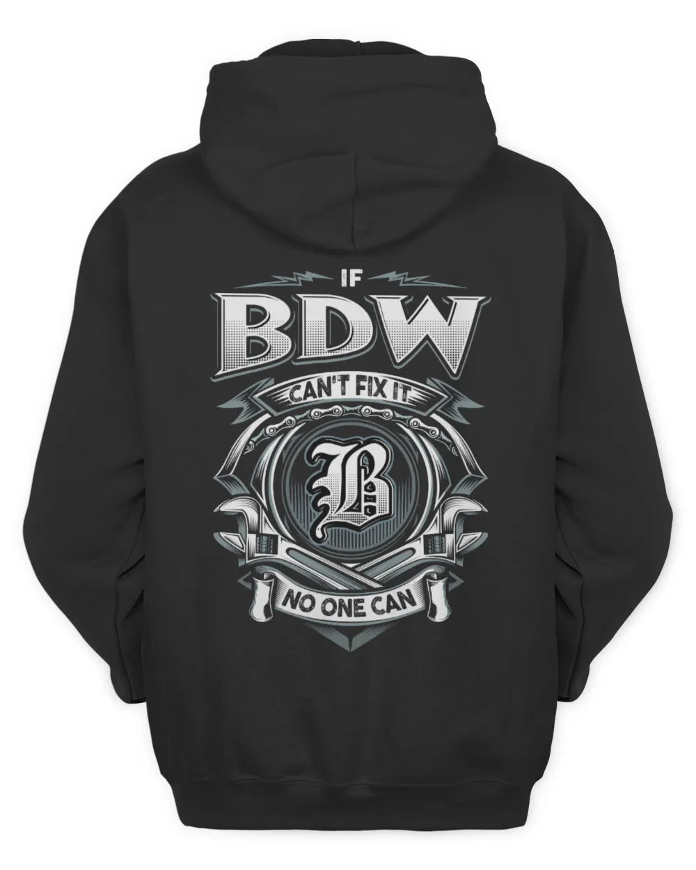 BDW AP81-K4-626 - Personalized Ahmed Quote Apparel “If Ahmed Can't Fix It, No One Can” - Unisex Hoodie - Black