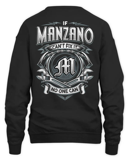 MANZANO AP81-K4-626 - Personalized Ahmed Quote Apparel “If Ahmed Can't Fix It, No One Can” - Unisex Sweatshirt - Black