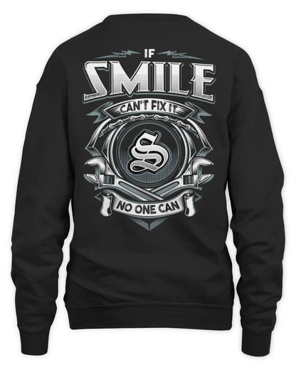 SMILE AP81-K4-626 - Personalized Ahmed Quote Apparel “If Ahmed Can't Fix It, No One Can” - Unisex Sweatshirt - Black