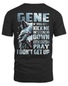 GENE AP62-K4-666 - Personalized Fierce Wolf Quote Apparel “If You Kick Me When I’m Down, You Better Pray I Don’t Get Up”