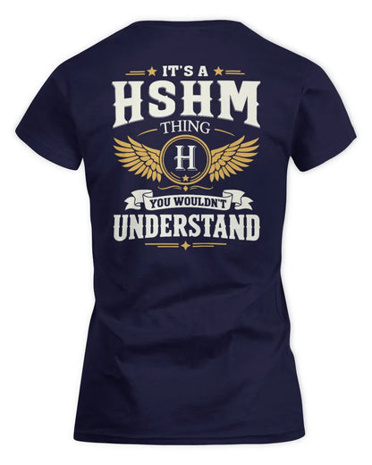 HSHM KT06-M008 It’s a [NAME] Thing – You Wouldn’t Understand | Personalized Vintage T-Shirt - Women's Standard T-Shirt - Navy