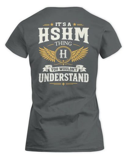 HSHM KT06-M008 It’s a [NAME] Thing – You Wouldn’t Understand | Personalized Vintage T-Shirt - Women's Standard T-Shirt - Charcoal