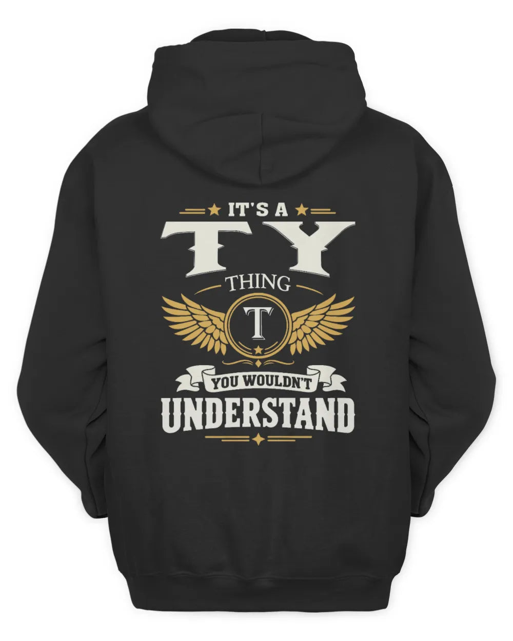 TY KT06-M008 It’s a [NAME] Thing – You Wouldn’t Understand | Personalized Vintage T-Shirt - Unisex Hoodie - Black