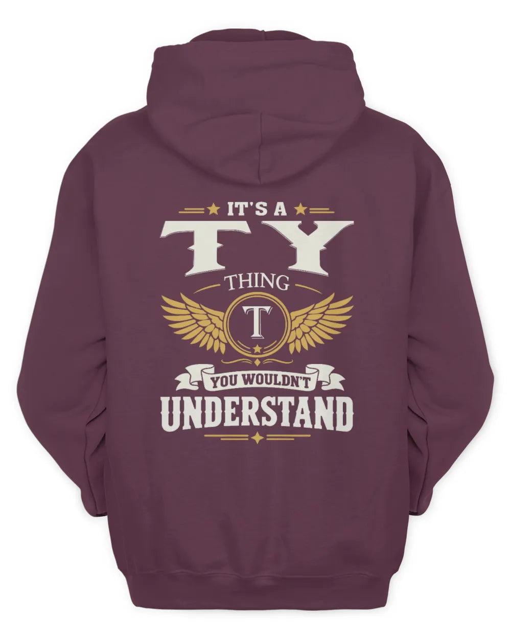 TY KT06-M008 It’s a [NAME] Thing – You Wouldn’t Understand | Personalized Vintage T-Shirt - Unisex Hoodie - Maroon