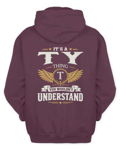 TY KT06-M008 It’s a [NAME] Thing – You Wouldn’t Understand | Personalized Vintage T-Shirt - Unisex Hoodie - Maroon