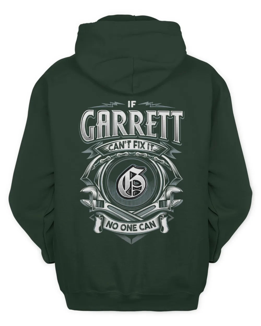 GARRETT AP81-K4-626 - Personalized Ahmed Quote Apparel “If Ahmed Can't Fix It, No One Can” - Unisex Hoodie - Forest Green