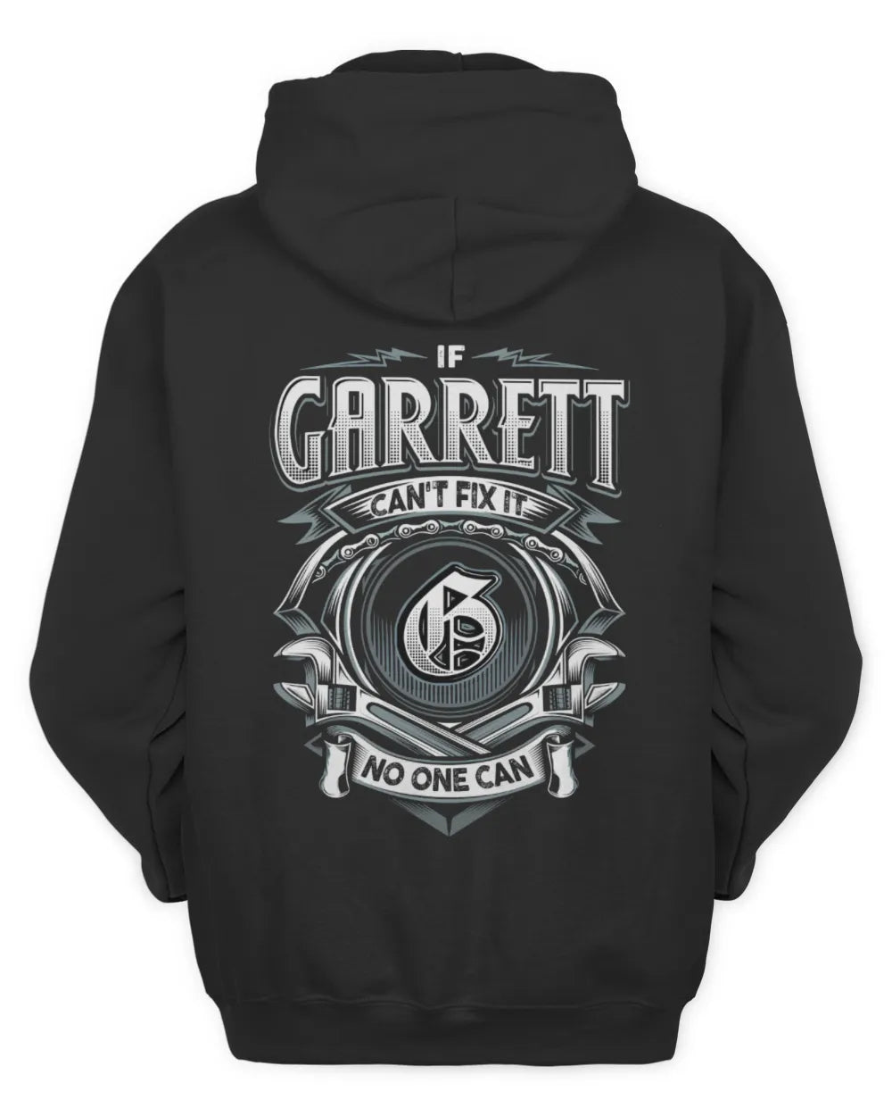 GARRETT AP81-K4-626 - Personalized Ahmed Quote Apparel “If Ahmed Can't Fix It, No One Can” - Unisex Hoodie - Black