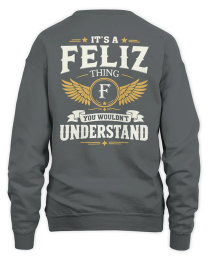 FELIZ KT06-M008 It’s a [NAME] Thing – You Wouldn’t Understand | Personalized Vintage T-Shirt - Unisex Sweatshirt - Charcoal